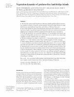 Research paper thumbnail of Vegetation dynamics of predator‐free land‐bridge islands