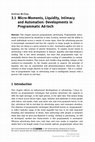 Research paper thumbnail of Micro Moments Liquidity Intimacy and Automation Developments in Programmatic Ad tech