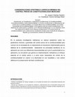 Research paper thumbnail of Consideraciones epistémico-jurídicas mínimas del control previo de constitucionalidad mexicano