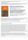 Research paper thumbnail of Firesetting Patterns, Symptoms and Motivations of Insanity Acquittees Charged with Arson Offences