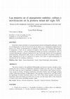 Research paper thumbnail of “Las mujeres en el anarquismo andaluz: cultura y movilización en la primera mitad del siglo XX”