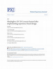 Research paper thumbnail of Hindsight is 20/20: Lessons learned after implementing experience based design