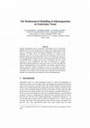 Research paper thumbnail of The Mathematical Modelling of Inhomogeneities in Ventricular Tissue