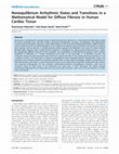 Research paper thumbnail of Nonequilibrium Arrhythmic States and Transitions in a Mathematical Model for Diffuse Fibrosis in Human Cardiac Tissue