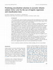 Research paper thumbnail of Predicting microhabitat selection in juvenile Atlantic salmon Salmo salar by the use of logistic regression and classification trees