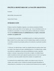 Research paper thumbnail of POLÍTICA MONETARIA DE LA NACIÓN ARGENTINA Economía MAGATEM, 24 de abril de 2017