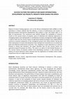 Research paper thumbnail of Success Factors for Agriculture-Based International Development (ID) Projects: Insights from Ghana for Africa