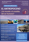 Research paper thumbnail of El Antropoceno ¿Un mundo a la medida del ser humano? (The Anthropocene. A world tailored to human beings?)