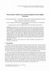 Research paper thumbnail of Work-Family Conflict, Stress and Psychological Strain in Higher Education