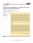 Research paper thumbnail of Assertiveness among undergraduates in Malaysian public university: implications towards improved employability