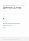 Research paper thumbnail of Spectral Properties of the Linearized Boltzmann Operator in Lp for 1 ≤ p ≤ ∞ Spectral Properties of the Linearized Boltzmann Operator in L p for 1 ≤ p