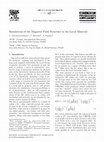 Research paper thumbnail of Simulations of the Magnetic Field Structure in the Local Minivoid