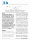 Research paper thumbnail of Gamma/Delta T cells protect against LPS-induced lung injury