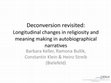 Research paper thumbnail of Deconversion Revisited: Longitudinal Changes in Religiosity and Meaning Making in Autobiographical Narratives