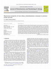 Research paper thumbnail of Fluorescence properties of trans-ethyl-p-(dimethylamino) cinnamate in presence of bile acid host