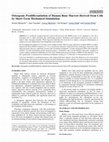 Research paper thumbnail of Osteogenic predifferentiation of human bone marrow-derived stem cells by short-term mechanical stimulation