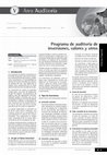 Research paper thumbnail of PROGRAMA DE AUDITORIA