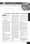 Research paper thumbnail of VIII -1 Los papeles de trabajo, objetivos e importancia