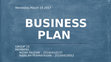 Research paper thumbnail of BUSINESS PLAN.pptx