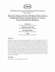 Research paper thumbnail of DECISION MAKING STATUS OF RURAL HOUSEWIVES IN KHYBER PAKHTUNKHWA PROVINCE:ACASE STUDY OF DISTRICT MARDAN