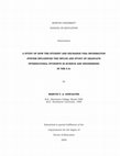 Research paper thumbnail of A Study of How the Student and Exchange Visa Information System Influences the Influx and Study of Graduate International Students in Science and Engineering in the U.S., June 2009