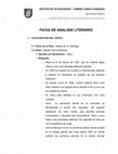 Research paper thumbnail of FICHA DE ANALISIS LITERARIO