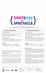 Research paper thumbnail of Co-Organizer-Sights/Sites of Spectacle, AHVA Graduate Symposium, UBC, Vancouver