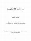 Research paper thumbnail of Unbaptized Believers Are Lost