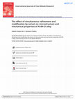 Research paper thumbnail of The effect of simultaneous refinement and modification by cerium on microstructure and mechanical properties of Al-8% Si alloy The effect of simultaneous refinement and modification by cerium on microstructure and mechanical properties of Al-8% Si alloy