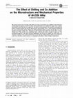 Research paper thumbnail of The Effect of Chilling and Ce Addition on the Microstructure and Mechanical Properties of Al-23Si Alloy