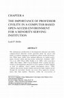 Research paper thumbnail of Chapter 4 The Importance of Professor Civility in a Computer-Based Open-Access Environment for a Minority-Serving Institution