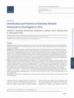 Research paper thumbnail of Distribution and Patterns of Industry-Related Payments to Oncologists in 2014