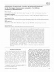 Research paper thumbnail of Experimental and theoretical assessment of maximum productivities for the microalgae Chlamydomonas reinhardtii in two different geometries of photobioreactors