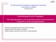 Research paper thumbnail of Contrasting goals across languages: The interdependency of lexicalization pattern and grammatical viewpoint in event conceptualization