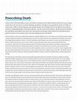 Research paper thumbnail of Prescribing Death published in Critical Muslim 2013.pdf