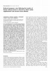 Research paper thumbnail of Reduced pregnancy rates following the transfer of human embryos frozen or thawed in culture media supplemented with normal serum albumin