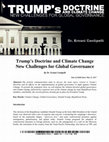 Research paper thumbnail of Trump's Doctrine and Climate Change: New Challenges for Global Governance