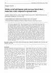 Research paper thumbnail of Whole cereal and legume seeds increase faecal short chain fatty acids compared to ground seeds