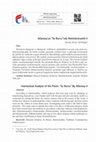 Research paper thumbnail of Atlansoy'un "Su Burcu"nda Metinlerarasılık II