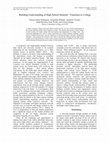 Research paper thumbnail of Ialongo, Ernest, with N. Nunez Rodriguez, J. DiSanto, A. Varelas, S. Brennan, and K. Wolfe. “Building Understanding of High School Students’ Transition to College.” International Journal of Teaching and Learning in Higher Education 29, 2 (2017), 402-411.