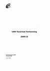 Research paper thumbnail of UWV Kwartaal Verkenning 2009-2