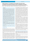 Research paper thumbnail of Whole Tumour CT Perfusion in Non-small Cell Lung Cancer: Evaluation of Perfusion Parameters Prior to Initiation of Therapy