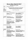 Research paper thumbnail of Brave New World 2017 - Schedule.docx