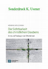 Research paper thumbnail of Usener 2010 Unverstanden missverstanden abgelehnt. Christlicher Glaube, antike religiöse Pluralität.pdf