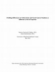 Research paper thumbnail of Profiling Differences in Achievement and Social Goals of Students at Different Levels of Expertise