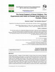 Research paper thumbnail of The Social Support of Street Children: The Experiences and Views of Female Head Porters in Kumasi, Ghana