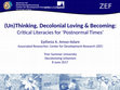 Research paper thumbnail of (Un)Thinking, Decolonial Loving & Becoming: Critical Literacies for 'Postnormal Times'