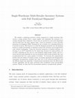 Research paper thumbnail of Single-Warehouse Multi-Retailer Inventory Systems with Full TruckLoad Shipments