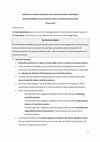 Research paper thumbnail of Submission on violence prevention and restrictive practices responding to National Disability Insurance Scheme: Code of Conduct Discussion Paper