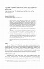 Research paper thumbnail of " ZAMİR N'SİNİN KAYNAĞI OLARAK NAZAL ÜNLÜ " SÖYLEMİ / The Discourse of “The Nasal Vowel as The Origin of The Pronominal n”